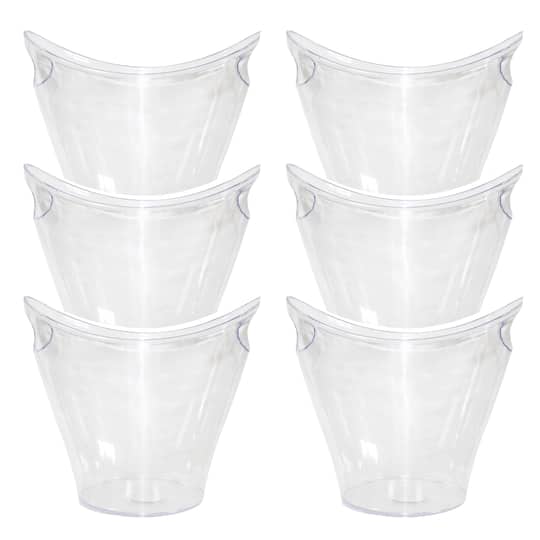 Michaels, 6 Pack: Clear Ice Pail with Handles by Celebrate It™ – Category: Coolers & Ice Pails